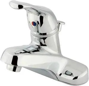 SINGLE LOOP HDL 4 CENTERSET LAVATORY FCT W/PLT POP-UP-Chrome Finish