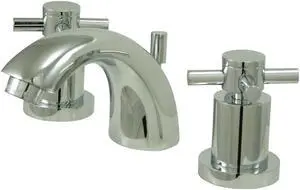 Kingston Brass KS2951DX 4 Inch -8 Inch Widespread Lavatory Faucet - Polished Chrome