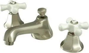 Kingston Brass KS4468PX Two Handle 8 in. to 16 in. Widespread Lavatory Faucet with Brass Pop-up