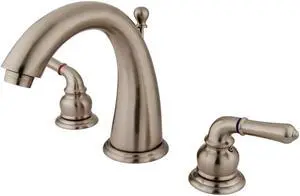 Kingston Brass KS2968 Two Handle 8 in. to 16 in. Widespread Lavatory Faucet with Brass Pop-up
