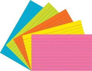 Pacon Super Bright Assorted Index Cards (pac-1726)