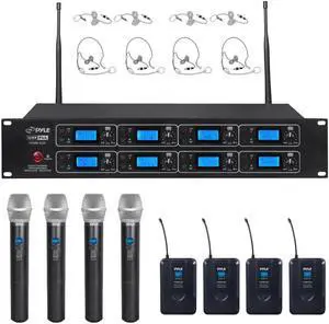 Pyle PDWM8225 8 Channel Wireless Mic System