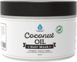 Pursonic COHM10 10 oz Coconut Oil Hiar Mask Restores Hair