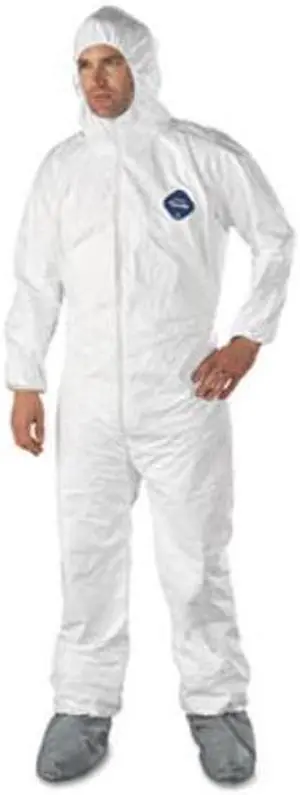 Dupont - Ty122swhlg002500 - Dupont Tyvek Coverall Zip Ft- Hd- Skid Resistant, Case Of 25
