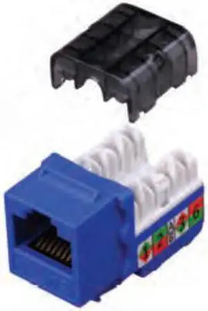 Vanco Category 6 90 Degree Keystone Inserts - 1 X Rj-45 Female - Gold Plated - White (820426)