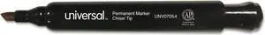 Universal Chisel Tip Permanent Marker Chisel Black 60 per pack 07054