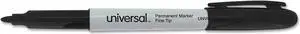 Universal Pen-Style Permanent Marker Bullet/Fine Black 60 per pack 07074