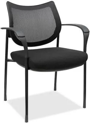 Lorell Guest Chair w/Casters & Glides 24-5/8"x23-7/8"x33-5/8" BK 60511 Lorell Guest Chair w/Casters & Glides 24-5/8"x23-7/8"x33-5/8" BK 60511