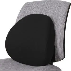 Lorell Lumbar Back Support Foam 15"x4-1/2"x13-1/8" Black 42170