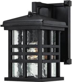 Westinghouse 6204500 Caliste One Light Outdoor Wall Lantern with Dusk to Dawn Sensor, Textured Black
