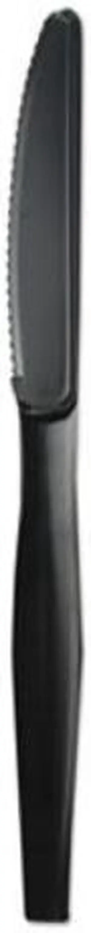 Boardwalk KNIFEHWPPBLA Heavyweight Polypropylene Cutlery, Knife, Black, 1000 / Carton