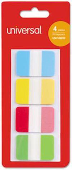 Universal Self Stick Index Tab, 1", Asstd. Colors, 100/Pack
