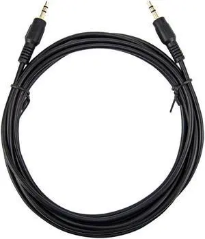 Rocstor Y10C190-B1 10Ft Slim 3.5Mm Stereo Cable Male To Male Gold Plated Black Rocstor Y10C190-B1 10Ft Slim 3.5Mm Stereo Cable Male To Male Gold Plated Black