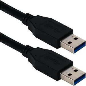 QVS CC2229C-03BK 3Ft Usb 3.0/3.1 Type A Male To Male 5Gbps Black Cable