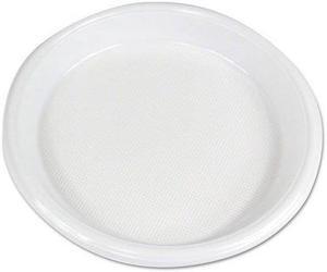Boardwalk PLHIPS10WH Hi-Impact Plastic Dinnerware Plate - White, 10 in.