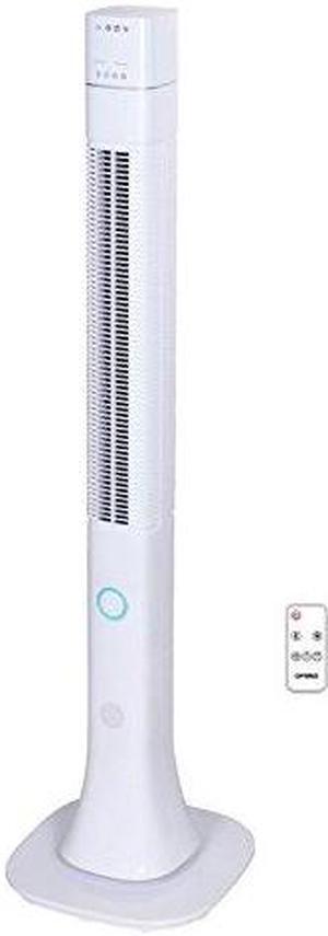 Optimus F7585WH Optimus in Pedistal Tower Fan with Remote - White
