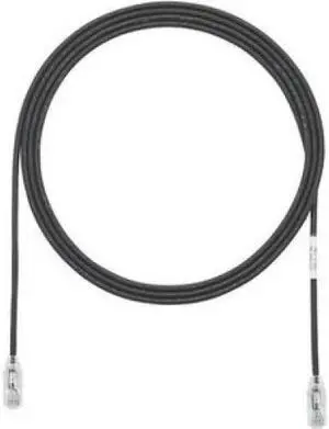 Panduit UTP28SP8INBL 8 in. Cat 6 Black Network Ethernet Cable