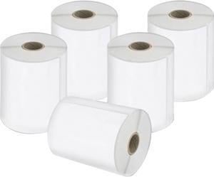 DYMO 2026404 Extra-Large Shipping Labels for LabelWriter Label Printers, White, 4'' x 6'', 5 Rolls of 220