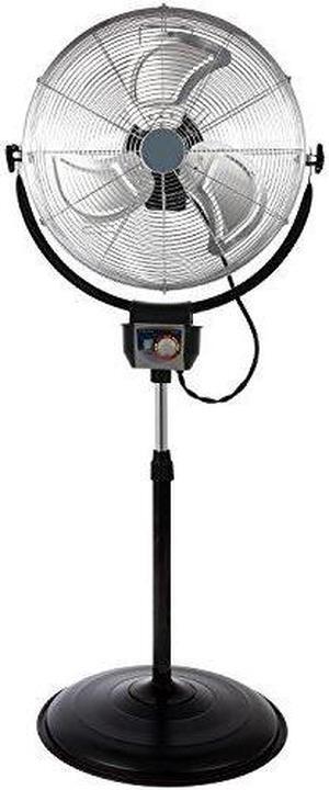 Optimus F4205 20" Industrial Grade HV Oscil Stand Fan - Chrome Grill
