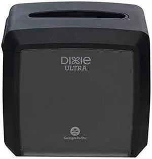 Dixie Ultra 54527A Black Tabletop Interfold Napkin Dispenser