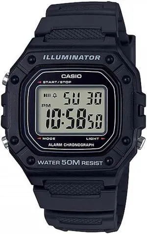 Casio 50M Water Resistant Digital Illuminator Sports Watch, Black Casio 50M Water Resistant Digital Illuminator Sports Watch, Black