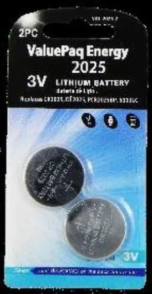 Dantona[r] Val-2032-2 Valuepaq Energy 2032 Lithium Coin Cell Batteries, 2 Pk