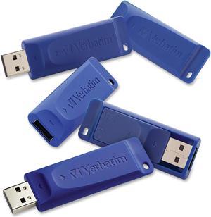 Verbatim Classic Usb Flash Drive 99121 8gb 5/pk Blue
