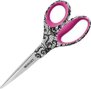Westcott Scissors Decorative Handles 3-1/2"Wx8"Lx1/2"H AST 16660