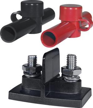 Blue Sea 2018 Dual PowerPost Cable Connectors - 1 X 5/16" - 1 X 3/8"