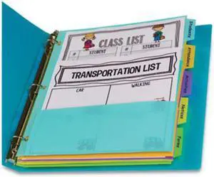 C-Line 5-Tab Index Dividers with Multi-Pockets 5-Tab 11 1/2" x 10" 07650