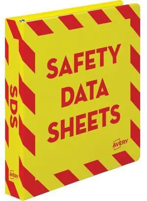 Avery SDS Binder 1-1/2" Cap 11-3/16"Wx2-2/3"Dx11-5/8"H Red/Yellow 18950