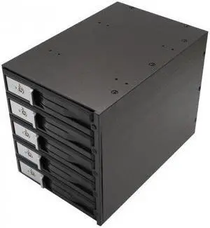 SYBA Accessory SY-MRA35031 3.5 inch 5-Bay SATA/SAS Mobile Rack HDD Internal Enclosure