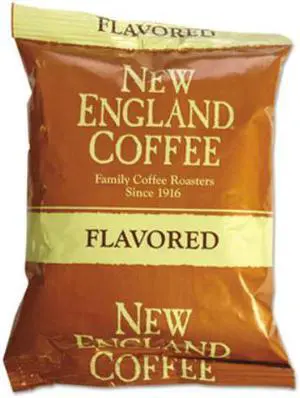 NEW ENGLAND COFFEE 026530 Coffee Packs,Hazelnut Creme,PK24