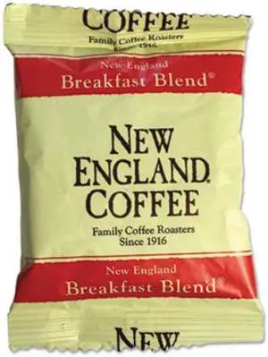 NEW ENGLAND COFFEE 026260 Coffee Packs,Breakfast Blend,PK24