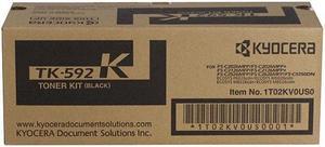 Kyocera TK-592K  FS-C2026  C2126  C2526  C2626  C5250DN  M6026  M6526  P6026 Black Toner Cartridge (7 000 Yield)