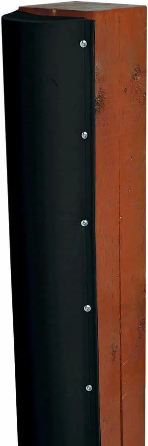 Dock Edge Piling Bumper - One End Capped - 6' - Black [1020-B-F]