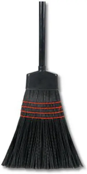 Maid Broom, Plastic Bristles, Wood Handle, 42 Long, 1 Dozen/Carton BWK916P