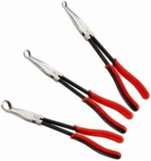 Sunex 3703V 11-Inch Cross-Hatched Long Reach Hose Gripper Pliers Set - 3pc