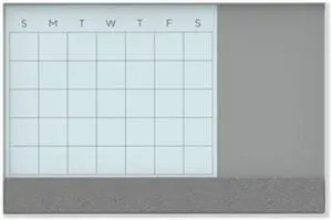 U Brands Board,Glass,3n1,35x23,Wh 3197U0001