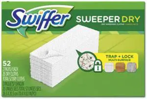 Dry Refill Cloths, White, 10 2/5" x 8", 52/Box, 3 Boxes/Carton 81216