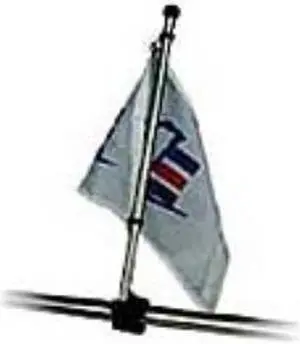 Sea-Dog Stainless Steel Rail Mount Flagpole - 17"