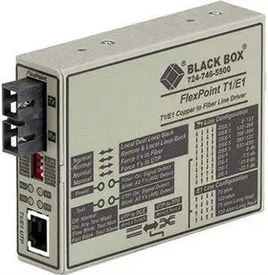 FlexPoint T1/E1 to Fiber Line Driver, Single-Mode, 28 km, SC