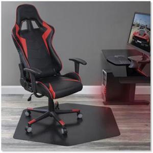 ES Robbins ESR121563 42 x 46 in. Game Zone Chair Mat, Black