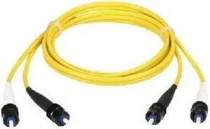 Single-Mode 9-Micron Duplex Fiber Optic Cable LC-LC PVC 5-m 16.4-ft.