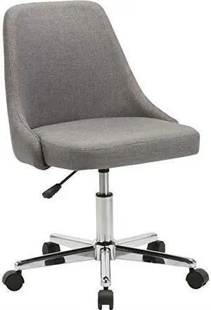 Lorell LLR68571 22.5 x 24.4 x 31.5 in. Resi Gray Fabric Armless Low Back Chair, Gray