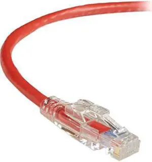 Black Box GigaTrue 3 CAT6 550-MHz Lockable Patch Cable (UTP), Red, 5-ft. (1.5-m)