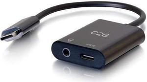 C2g Usb C To Aux (3.5Mm) And Usb C Adapter For Audio And Power