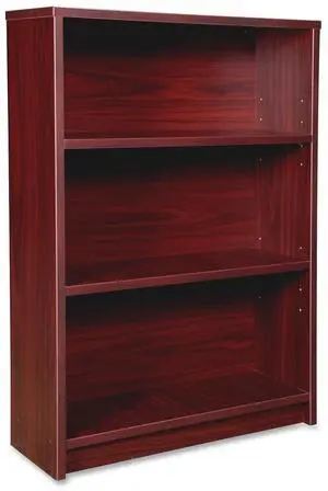 Lorell PBK3448MY Prominence Mahogany Laminate Bookcase