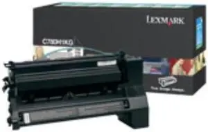 Lexmark C780H4KG High Yield Return Program Toner Cartridge - Black