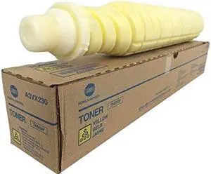 Yellow Toner Cartridge for Konica Minolta A3VX230 AccurioPress C2060, C2070, C3070, C3080, P, bizhub PRESS C1060, C1070, Genuine Konica Minolta Brand